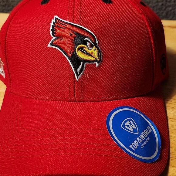Top of the World Illinois State Redbirds Velcroback Hat - New - Picture 2 of 9